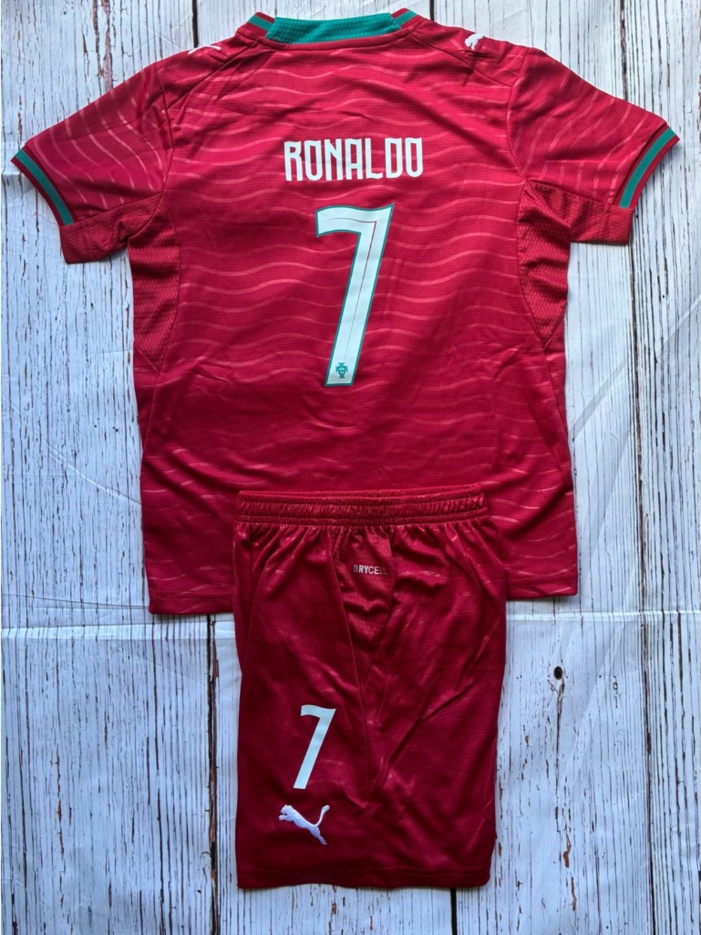 Portugal Home Cristiano Ronaldo #7 Set For Kids